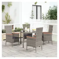 VidaXL Polyrattan Gartenstühle 60 x 58 x 108 cm