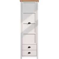 Home Affaire Garderobenschrank »Herzwill«, Kleiderschrank, grau, Eiche, Kleiderstange, B/H/T