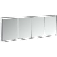 EMCO prime Unterputz-Lichtspiegelschrank 949706367 2000x730mm, 4-türig, aluminium/weiss