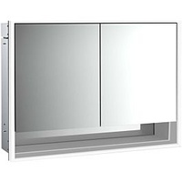 EMCO loft 979805213 1000x733mm, mit Unterfach, LED, 2-türig, aluminium/Spiegel