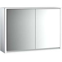 EMCO loft Aufputz-Lichtspiegelschrank 979805112 1000x733mm, LED, 2-türig, aluminium/Spiegel