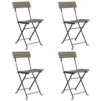 VidaXL Bistrostühle 4 St. Gartenstuhl 44,7 x 95,7 x