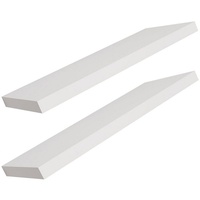 Mojawo - 2 Stück Wandregal weiß 100cm -M04711-2er WR106-2