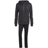 Adidas Herren 3-Stripes Track Suit, Black/White, M