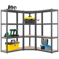 Juskys Regalsystem 1 Corner & 2 Easy - Grau
