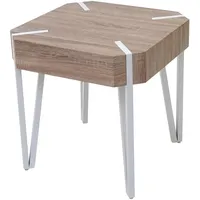 MCW Couchtisch Genk H574, Beistelltisch, 52x50x50cm ~ Eiche, helle