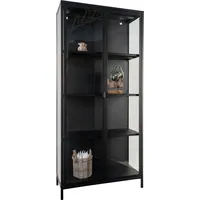 House Nordic Vitrine Brisbane Stahl Schwarz