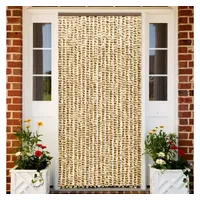 VidaXL Insektenschutz-Vorhang Beige und Braun 90x220 cm Chenille