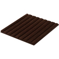 KLEINE WOLKE Badematte Cord Braun 60 x 60 cm