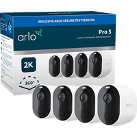 Arlo Pro 5 2K weiß, 4er-Pack (VMC4460P-100EUS)