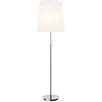 LUCANDE Pordis Stehlampe 155 cm, chrom-weiß