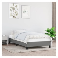 VidaXL Bettgestell ohne Matratze Dunkelgrau 90x200 cm Stoff