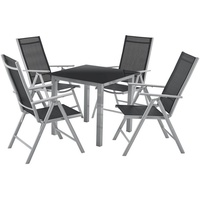 Juskys Milano Set 5-tlg. silbergrau