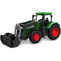 Kids Globe Traktor Freilauf mit Frontlader 27cm (Bulldog für