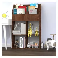 VidaXL Kinder-Bücherregal Braun Eichen-Optik 71x30x114cm Holzwerkstoff