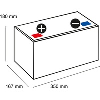 Q-Batteries Akku für Panasonic LC-P1275P 12V 82Ah AGM Batterie