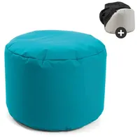 Mokebo Outdoor Pouf o Hocker in Petrol mit Wasserabweisender