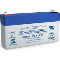 Powersonic PS 612ST 6V 1,3Ah Blei-Vlies Akku AGM VRLA