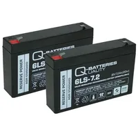 Quality Batteries Ersatzakku für RBC18 AGM Batterie 6V 7,2Ah