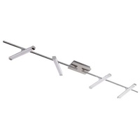 LINDBY LED-Deckenleuchte Pilou, 4-flg., dimmbar, chrom