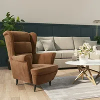 VidaXL Sessel Braun Samt