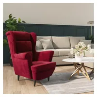VidaXL Sessel Weinrot Samt