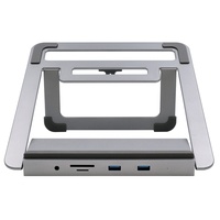 Exsys 12in1 USB-C Dockingstation Notebook Stand (USB-C, 13 Ports),