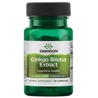 Swanson Ginkgo Biloba Extrakt 60 mg 30 Kapseln