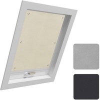 Woltu Thermo Dachfenster Rollo ohne Bohren Sonnenschutz Verdunkelungsrollo mit