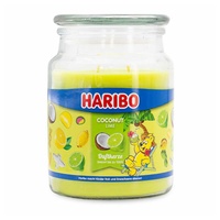 HARIBO Coconut Lime Duftkerze 510 g gelb
