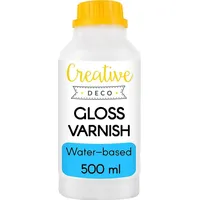 Creative Deco Glanz-Lack 500 ml Schwarz
