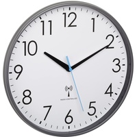 TFA Dostmann 60.3549.10 Funk Wanduhr 300mm x 65mm Grau