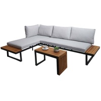 Mendler Garten Garnitur HWC-L27, Garnitur Sitzgruppe Lounge-Set Sofa, Spun