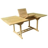 Mojawo - Teakholz Tisch rechteckig ausziehbar 180/120x95x75cm-MT25