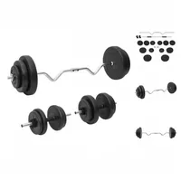 VidaXL Curlhantel und Kurzhantel mit Gewichten 60 kg