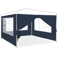 Relaxdays Seitenwand für Pavillon 4er Set, 2x3m, Seitenteile, Fenster