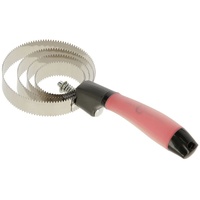 Kerbl 3297630 Covalliero Spiralstriegel mit Gelgriff, Rot/Schwarz, 60 Stück