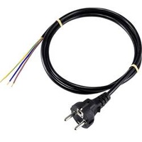 Sygonix SY-5043490 Strom Anschlusskabel Schwarz 1.50 m