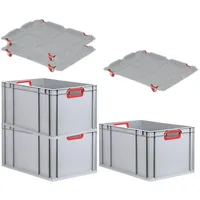 Proregal Eurobox NextGen Color mit Auflagedeckel & Schiebeschnappverschlüsse HxBxT