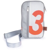 360 Grad 360Grad Gürteltasche Nautik Weiß/Grau mit oranger Zahl
