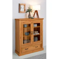 Home Affaire Vitrine »Selma Highboard«, aus massivem Kiefernholz, mit
