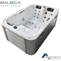 Tronitechnik TroniTechnik® Outdoor Whirlpool Spa TINO PRO, Weiß Silber