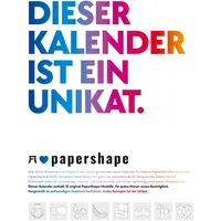 Ackermann PaperShape - Dieser Kalender ist ein Unikat Immerwährender
