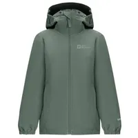 Jack Wolfskin Unisex Kinder Flaze Regenjacke, Hedge Green, 116