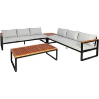 Mendler HWC-L26 Loungeset hellgrau