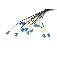 Digitus DK-2A33CU100BK-BBB Glasfaser LWL Anschlusskabel [12x LC/UPC-Stecker – 12x