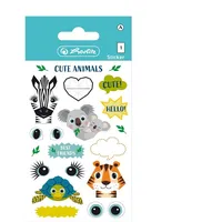 Herlitz Sticker, Cute Animals 1 Blatt