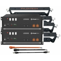 PYLONTECH 2x Pylontech US5000 LiFePO4 48V + Brackets +