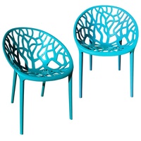 Trisens Bistrostuhl 59 x 60 x 80 cm blau