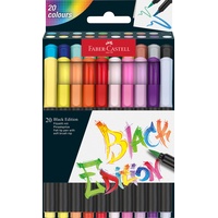 Faber-Castell Black Edition Filzstifte farbsortiert, 20 St.